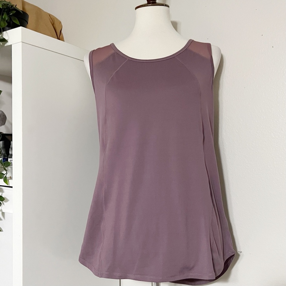 Gaiam Women's Back Mesh Cut Sleeveless Tank Top Size Large